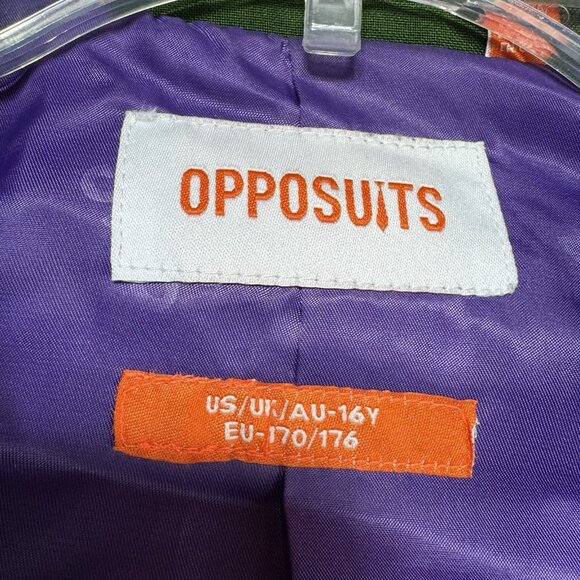 Opposuits Suit Jacket Blazer Youth Boys 16 Glorious Green Christmas Holiday - Picture 2 of 8